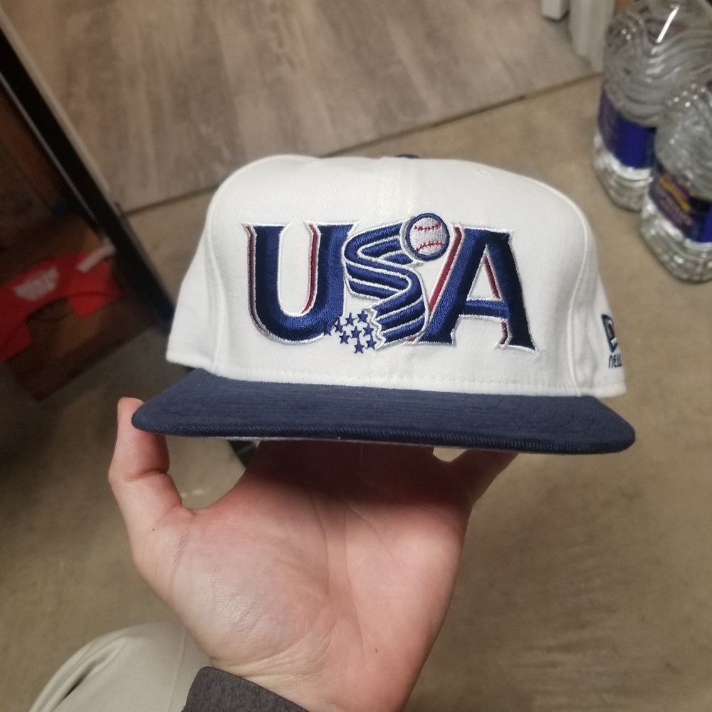 1990s USA Baseball Snapback Hat